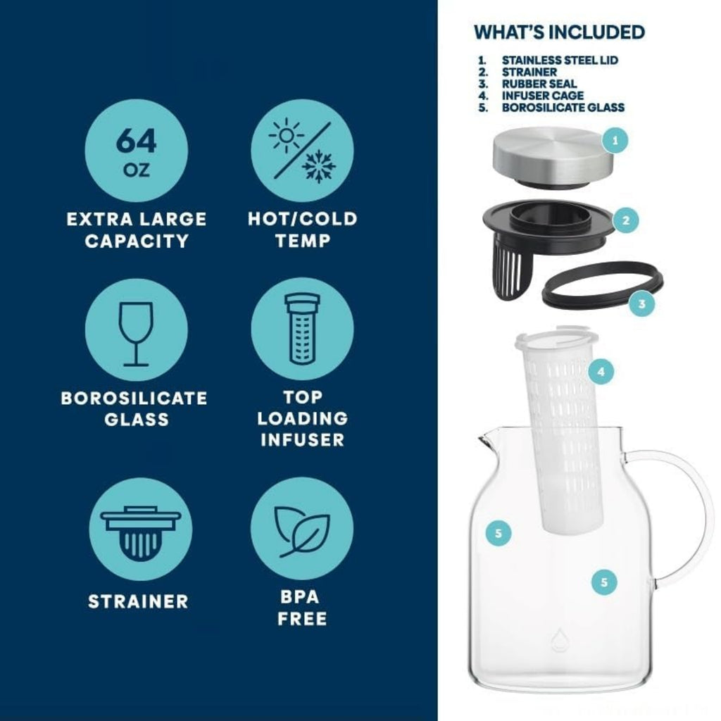 64 oz Tranquil Infuser Pitcher