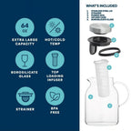 64 oz Tranquil Infuser Pitcher