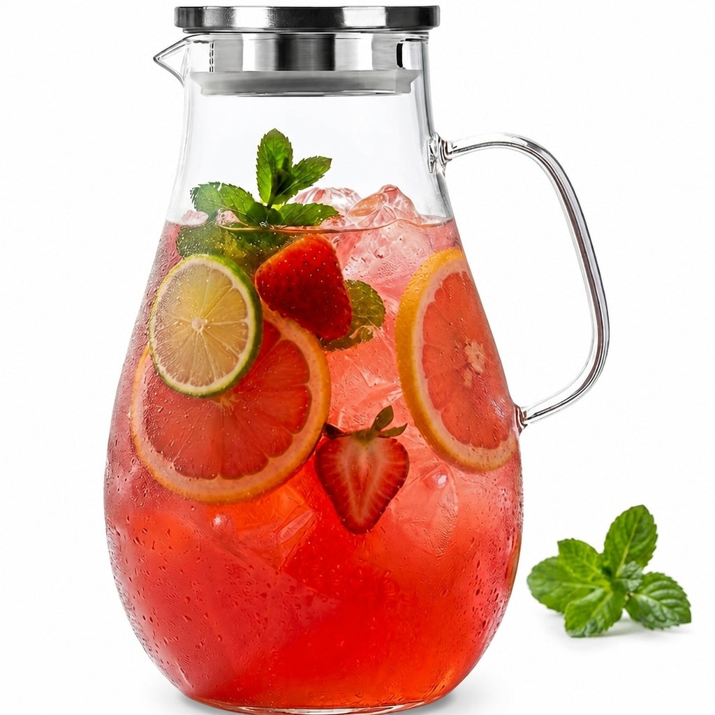 One Gallon Delight Glass Pitcher with Lid