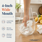One Gallon Delight Glass Pitcher with Lid
