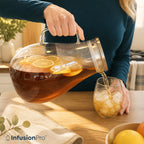 One Gallon Delight Glass Pitcher with Lid