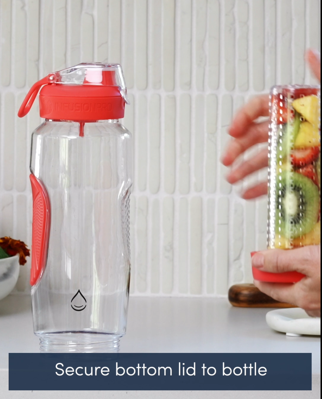 Fruit infuser water bottle